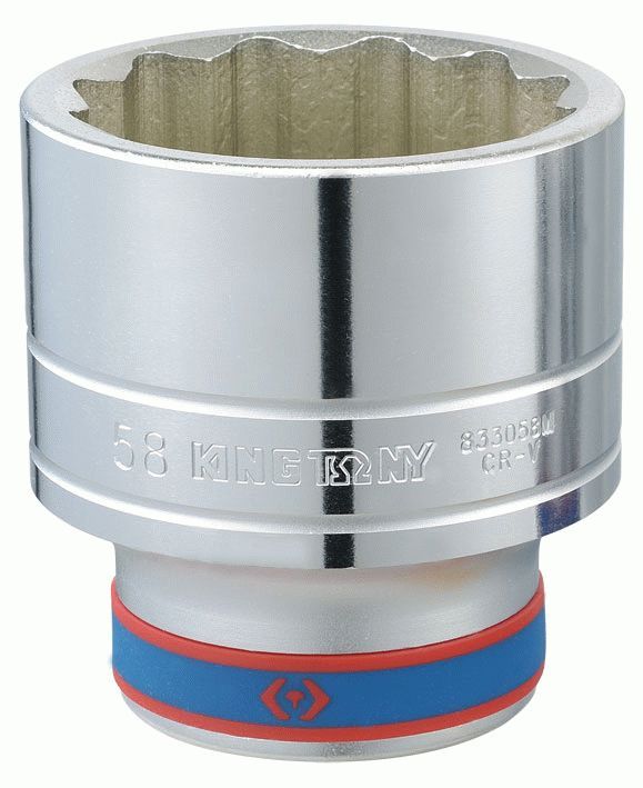 Головка торцевая стандартная двенадцатигранная 1", 54 мм KING TONY 833054M