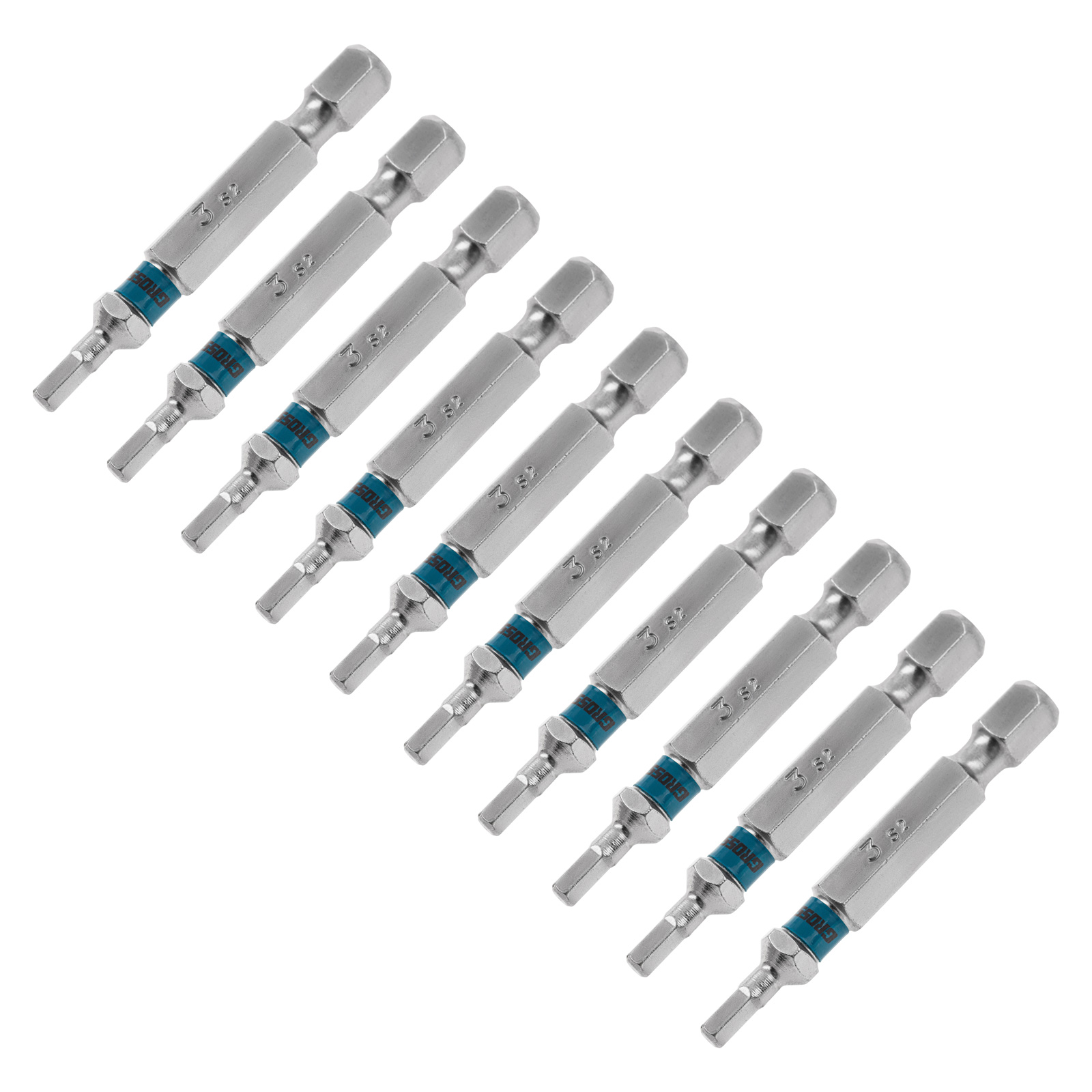 Бита HEX 3 х 50, сталь S2, 10 шт. Gross