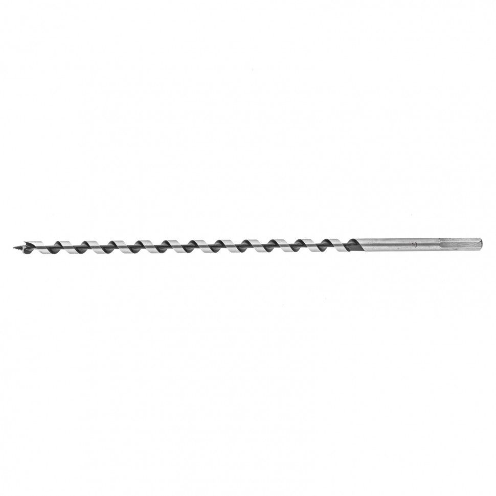 Сверло по дереву шнековое, 10 х 350 мм, шестигранный хвостовик Matrix