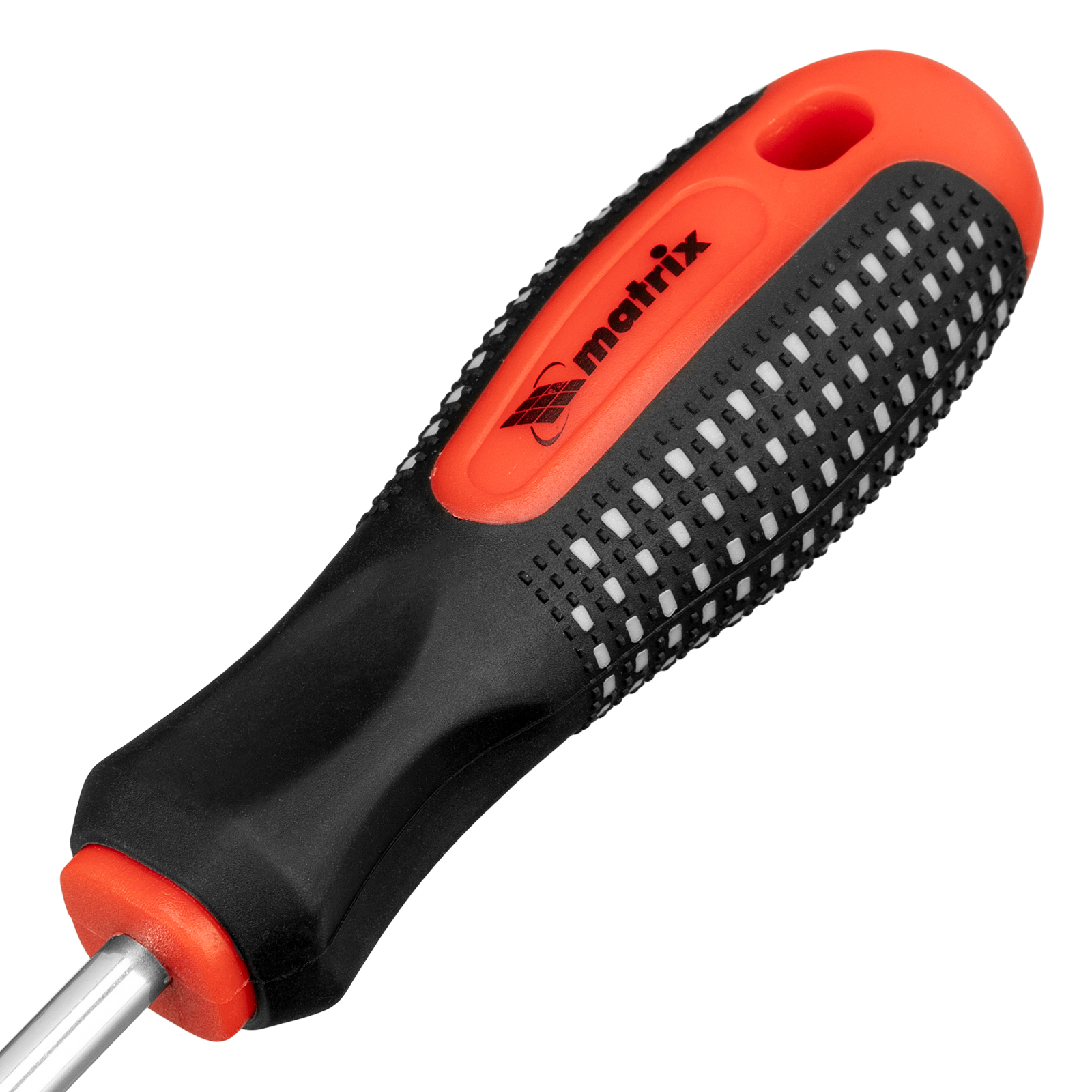 Отвертка Fusion, SL6 х 200 мм, CrV, трехкомпонентная рукоятка "Anti slip" Matrix