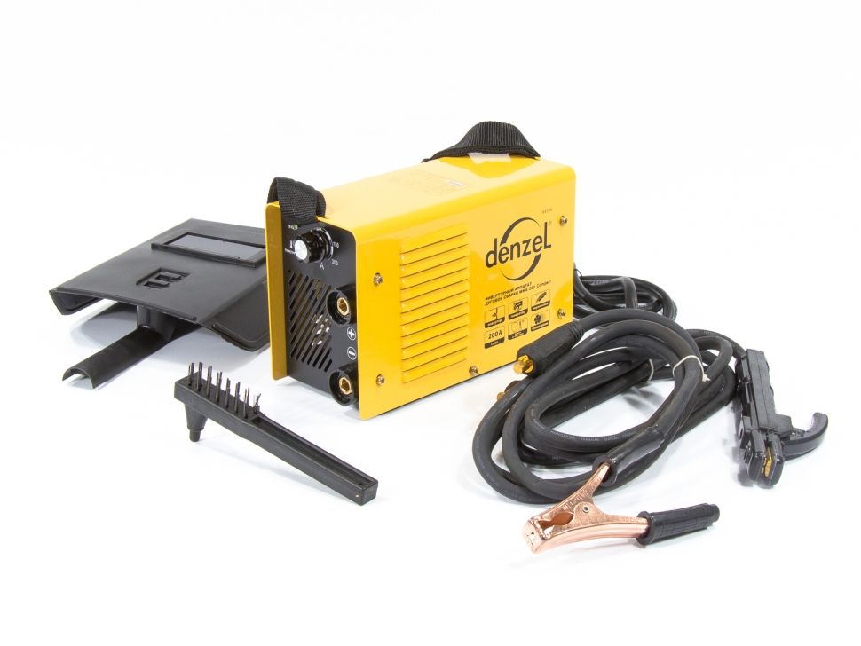 Аппарат инверторный дуговой сварки ММА-200 Compact, 200 А, ПВР 60%, D. 1,6-5 мм. DENZEL