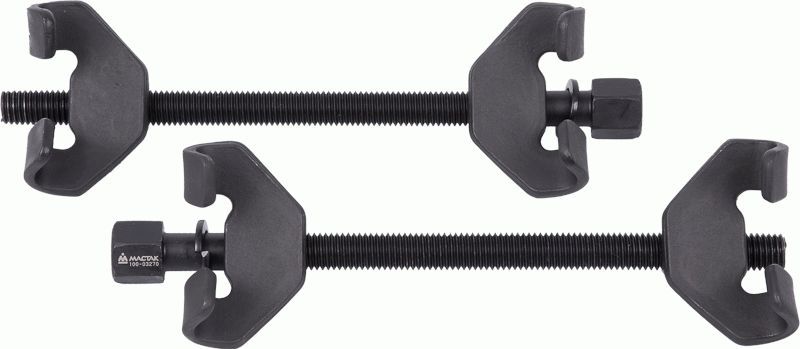 Стяжка амортизаторных пружин, 270 мм, вороненая, двойной крюк, 2 предмета МАСТАК 100-03270