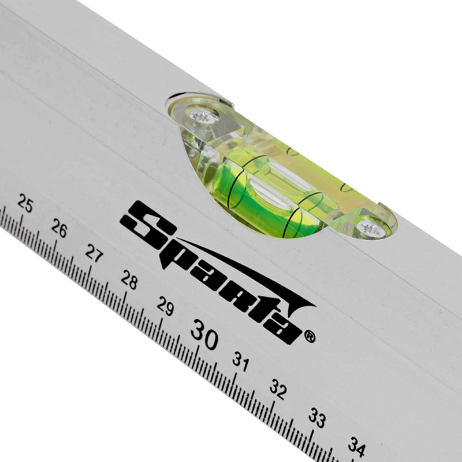 Уровень алюминиевый, 600 мм, 3 глазка, линейка Sparta