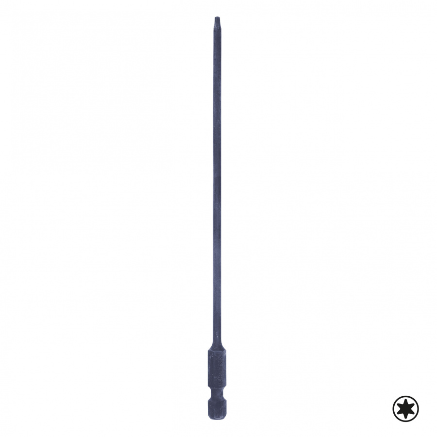 Вставка (бита) торцевая 1/4", Torx, Т8, L = 150 мм, для шуруповерта KING TONY 711508T