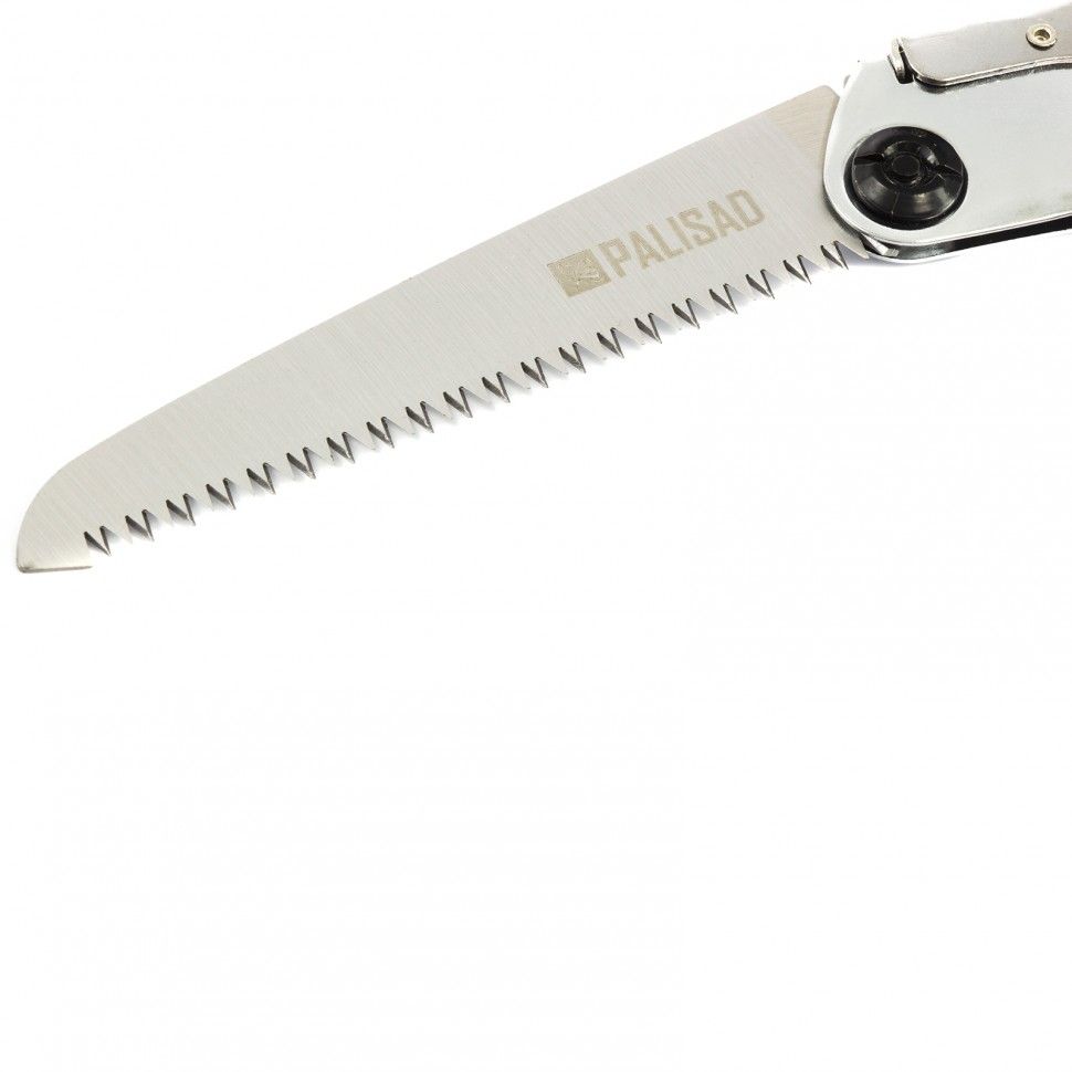 Пила садовая складная, 120 мм рабочая часть, металлическая обрезиненная рукоятка, Palisad