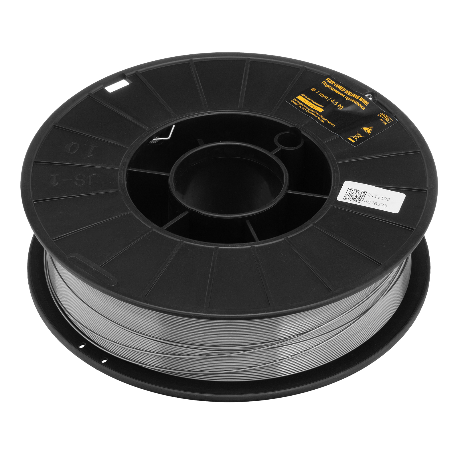 Порошковая проволока Е71TGS, диам. 1 мм, 4,5 кг, диам. катушки D200 Denzel