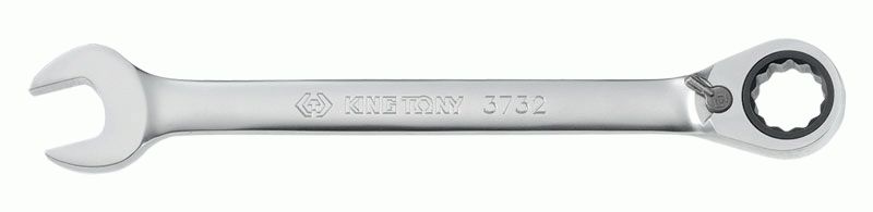 Ключ трещоточный комбинированный с флажковым переключением 17 мм KING TONY 373217M