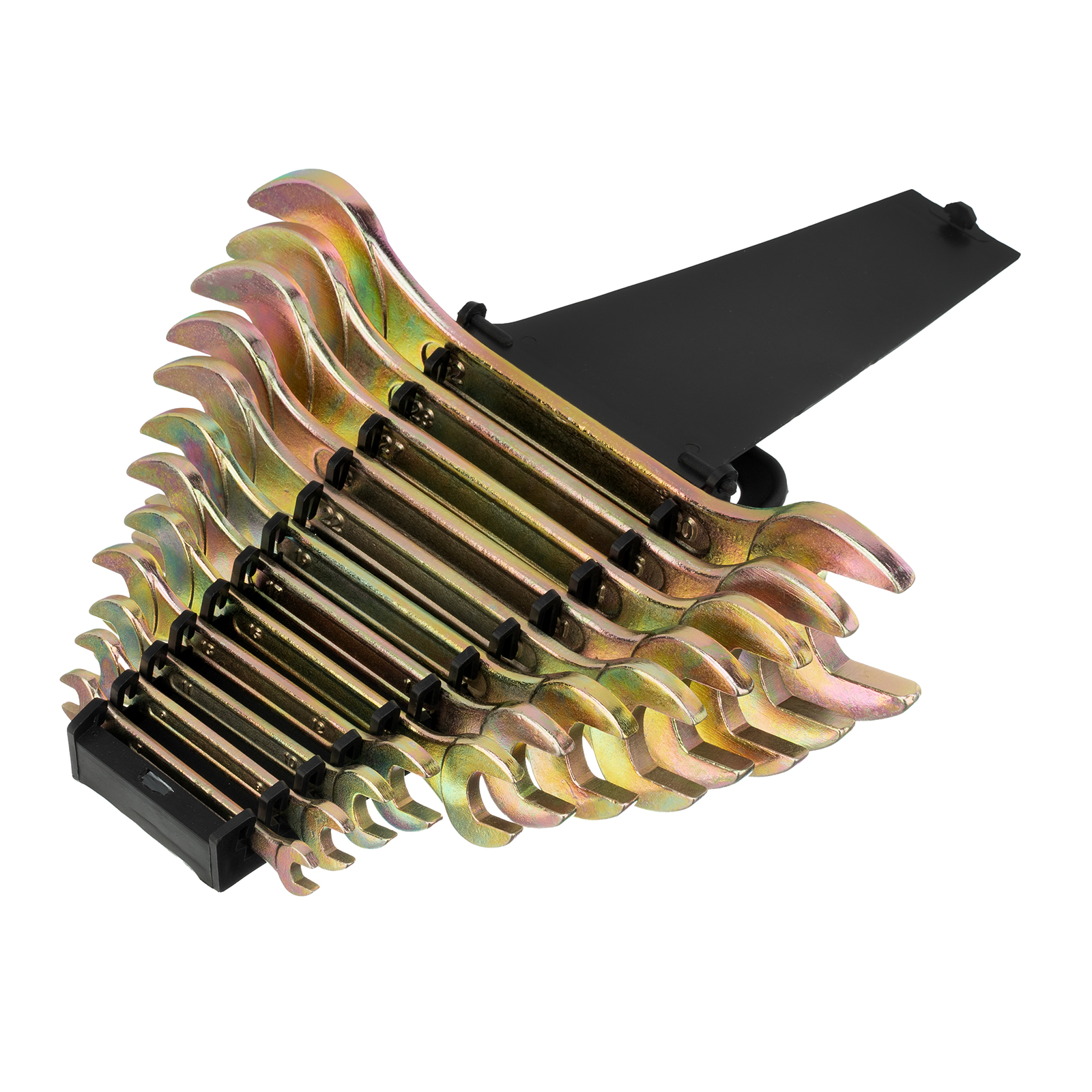 Набор ключей рожковых 6-32 мм, 12 шт, желтый цинк Сибртех