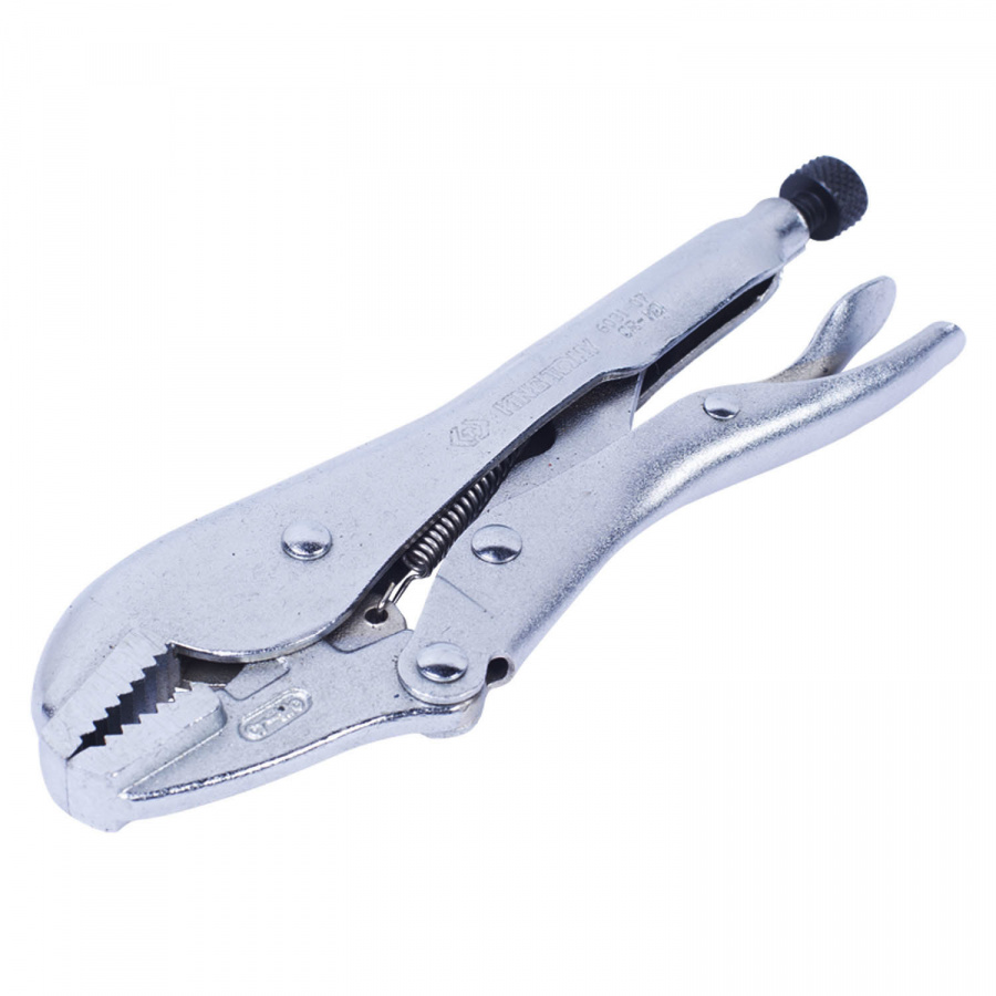 Зажим с фиксатором 254 мм, с прямыми губками KING TONY 6031-10R