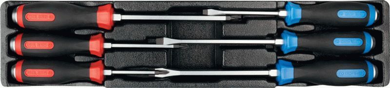 Набор отверток силовых, ложемент, 6 предметов KING TONY 9-30206MR