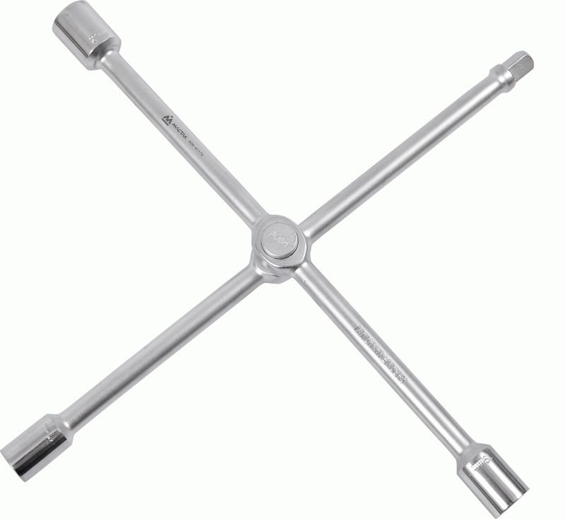 Ключ балонный крестообразный складной 1/2'', 400 мм, 17х19х21 мм МАСТАК 028-41179
