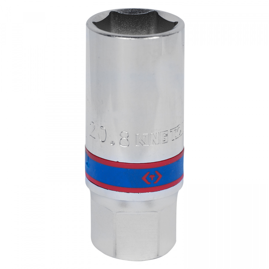 Головка свечная шестигранная 1/2", 21 мм, магнитный фиксатор KING TONY 466521