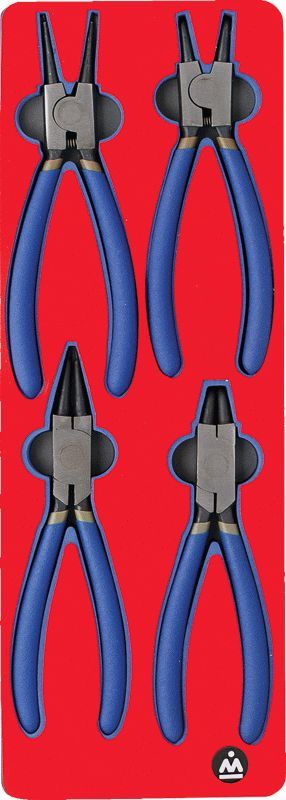 Набор съемников стопорных колец, ложемент, 4 предмета МАСТАК 5-3304