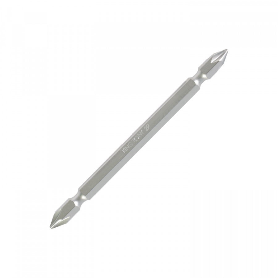 Вставка (бита) торцевая 1/4", Phillips, PH2, L = 110 мм, двухсторонняя, для шуруповерта KING TONY 131102P